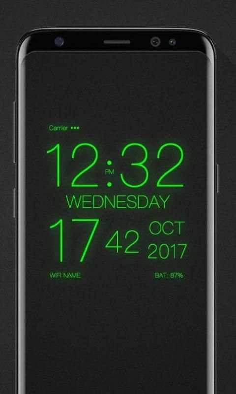 WP Clock - Digital Clock Wallpaper скриншот 4