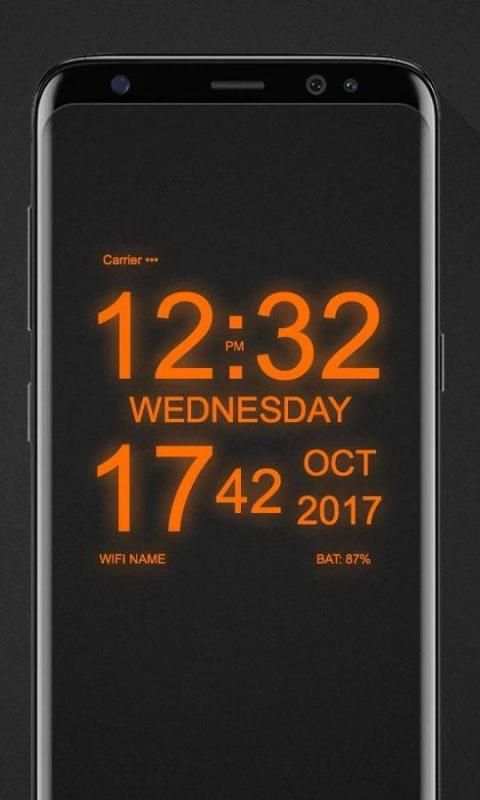 WP Clock - Digital Clock Wallpaper скриншот 1