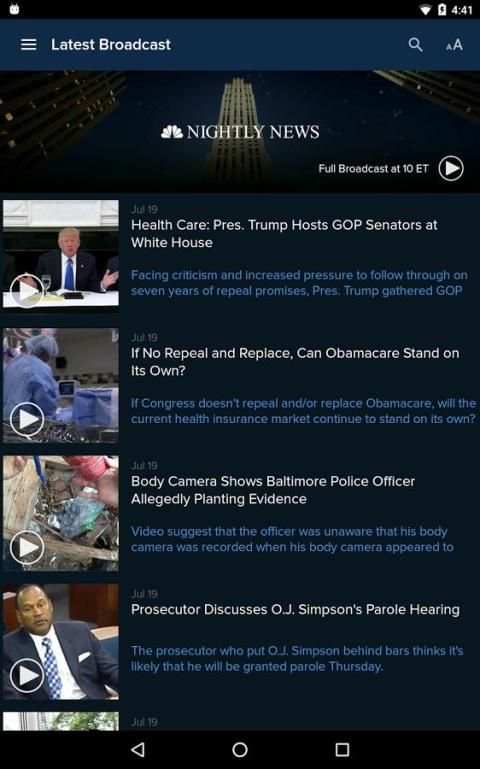 NBC Nightly News 8 تصوير الشاشة