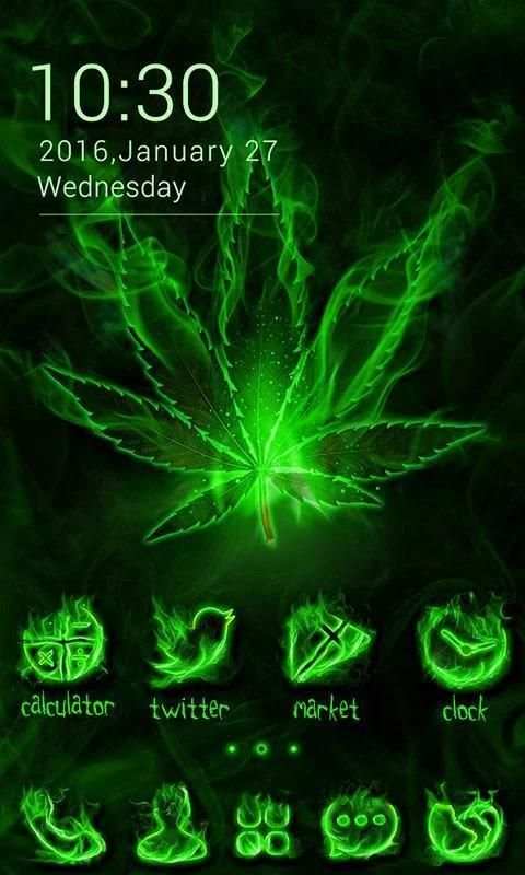 Weed Rasta GO Launcher Theme screenshot 3