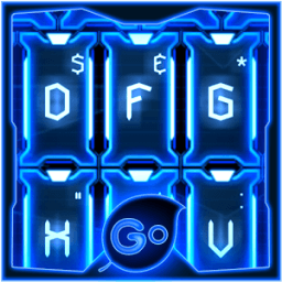 ikon GO Keyboard Blue Tech Theme