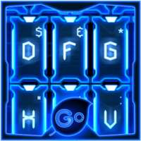 GO Keyboard Blue Tech Theme