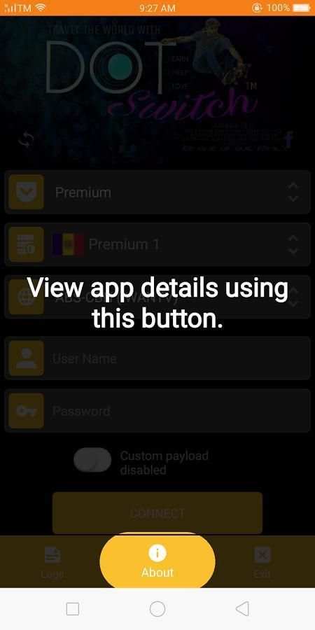 DOT Switch VPN screenshot 2