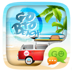 GO SMS GO TO BEACH THEME आइकन