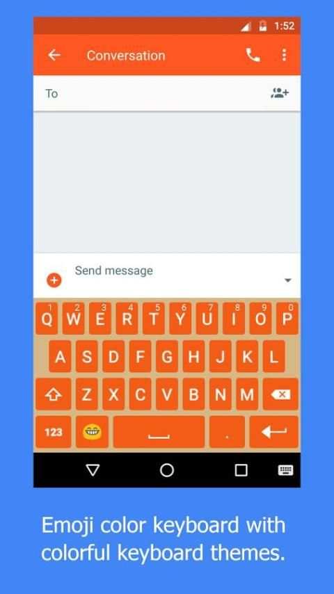 Emoji Color Keyboard Emoticon Emoji Keyboard Theme screenshot 1