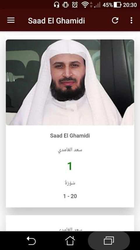 Saad El Ghamidi Quran Full offline screenshot 5