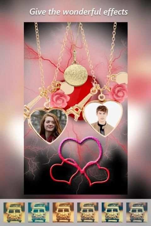 Romantic Love Locket Photo Frame скриншот 4