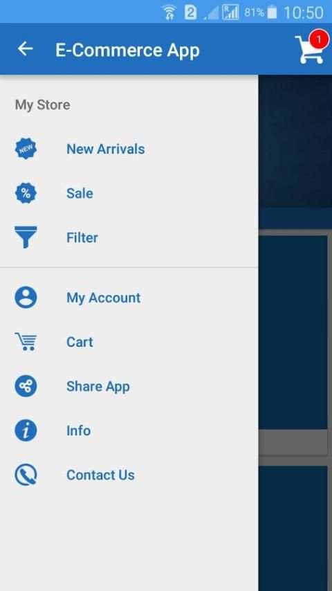 E-Commerce App स्क्रीनशॉट 2
