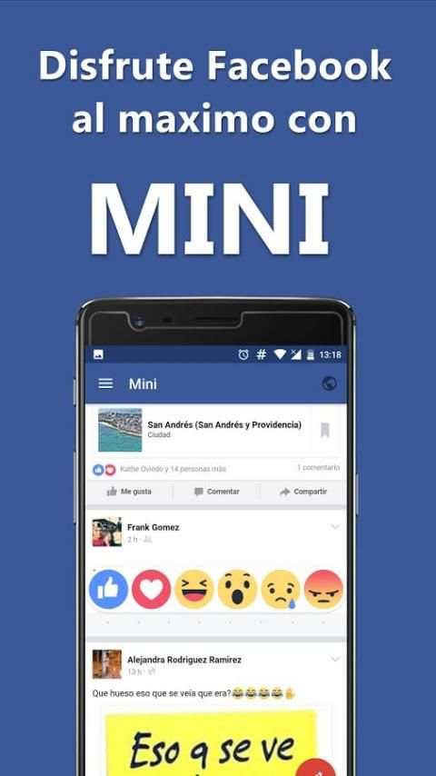 Mini para Facebook 7 تصوير الشاشة
