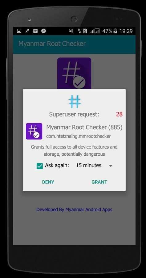 Myanmar Root Checker screenshot 3