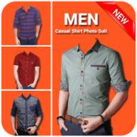 Men Casual Shirt Photo Suit