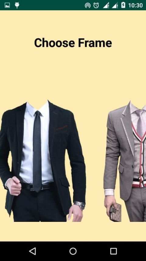 Mens Suits Photo Editor Frames स्क्रीनशॉट 1
