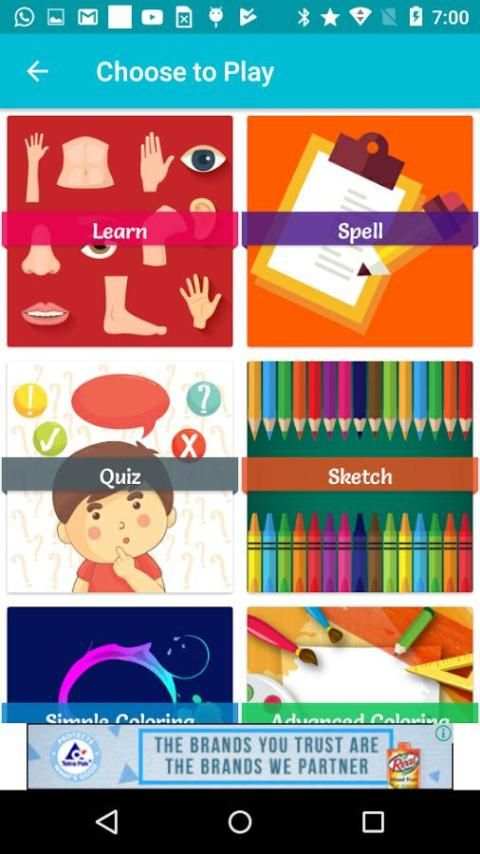Body Parts-Learn, Spell, Quiz, Draw, Color & Games screenshot 6
