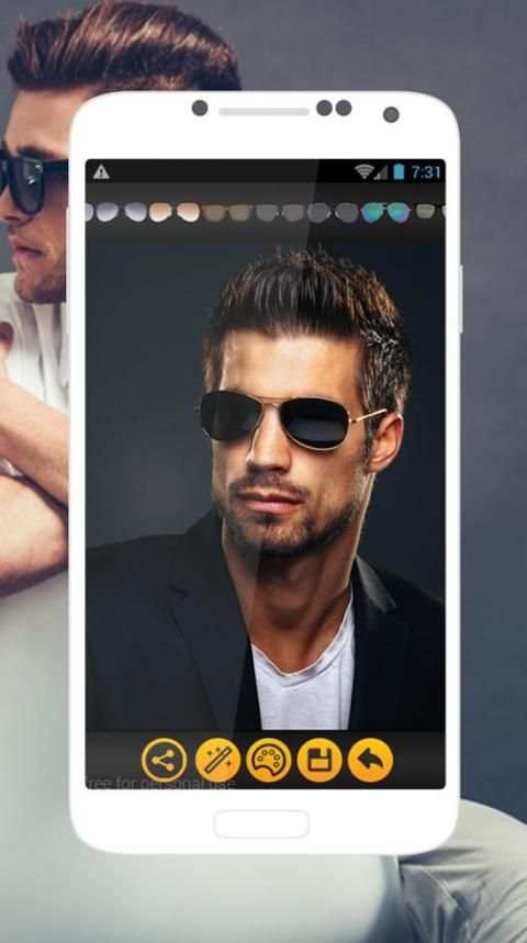 Fashion Men Sunglasses Photo Editor скриншот 4