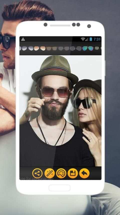 Fashion Men Sunglasses Photo Editor скриншот 3