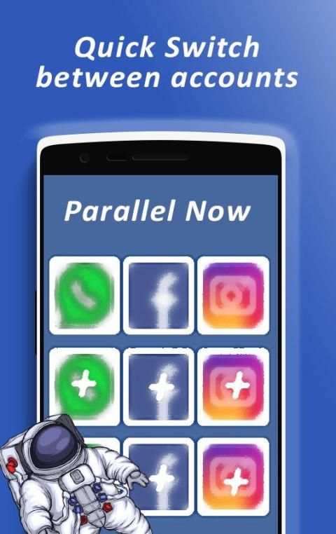 Parallel App Multiple Private Accounts Space Login screenshot 2