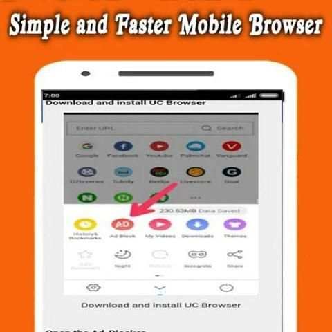 New UC Browser Fast Download Lite Tips screenshot 2