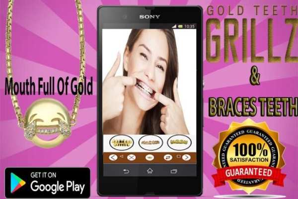 Gold Teeth & Braces photo editor screenshot 2