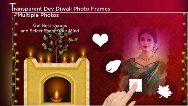 Transparent Dev Diwali Photo Frames - Multi Photos 4 تصوير الشاشة
