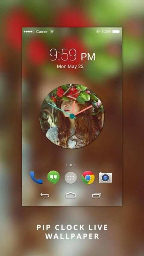 Photo Clock Live wallpaper screenshot 4