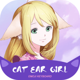 Cat Ear Girl Anime Theme&amp;Emoji Keyboard icon
