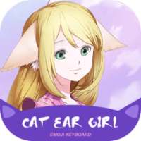 Cat Ear Girl Anime Theme&Emoji Keyboard on 9Apps