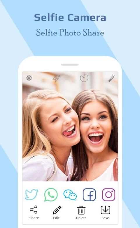 Selfie cam Camera Expert screenshot 1
