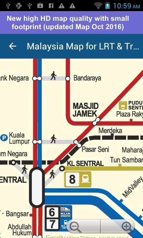 Malaysia Map for LRT & Train 3 تصوير الشاشة