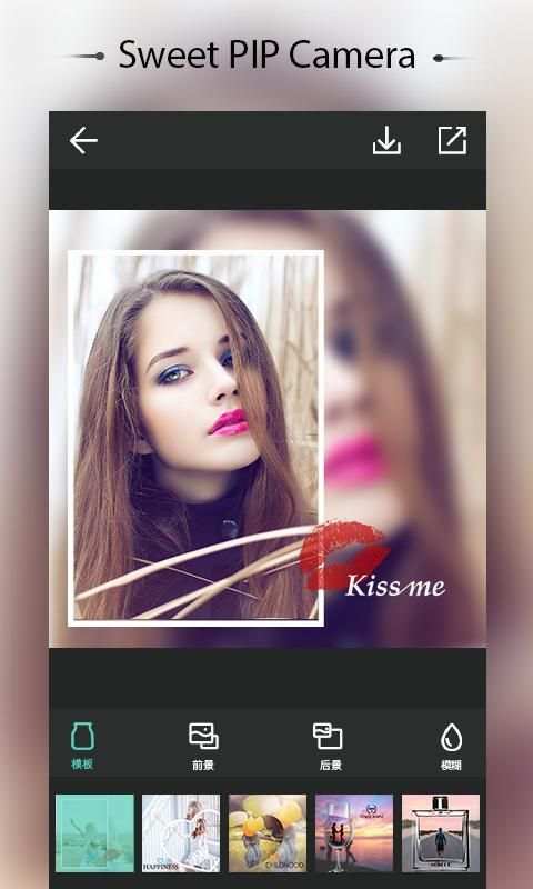 Sweet Pip Cam Selfie MakerUp स्क्रीनशॉट 5