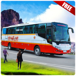 Modern Coach Bus Offroad Drive icon