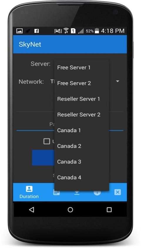 Skynet VPN screenshot 2