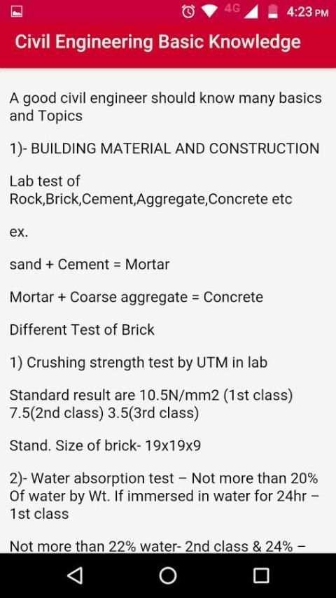 Civil Engineering Hand Book screenshot 7