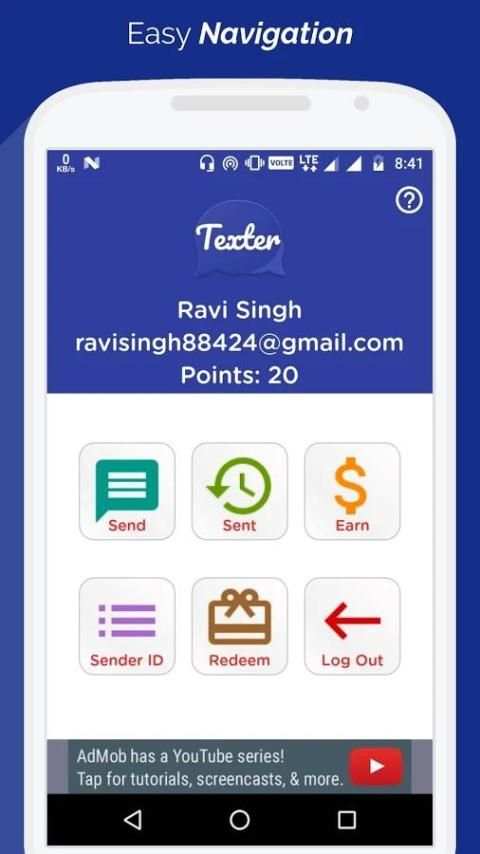 Texter - Earn Paytm Cash & Send Free SMS in India screenshot 6