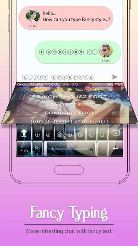 Anime Keyboard screenshot 2