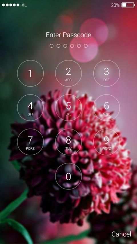 Beautiful Flower Lock Screen स्क्रीनशॉट 1