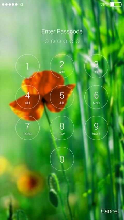 Beautiful Flower Lock Screen скриншот 3