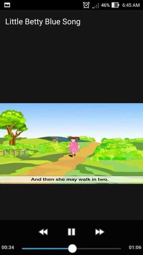 Little Betty Blue Children Learning Song Offline screenshot 1