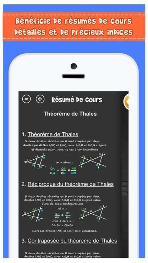 iTooch Mathématiques 3ème скриншот 1
