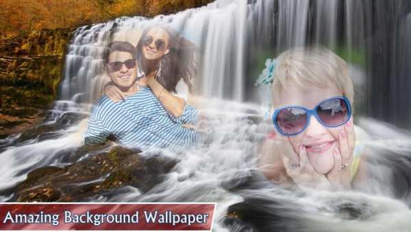 air terjun foto kolase campuran foto screenshot 3