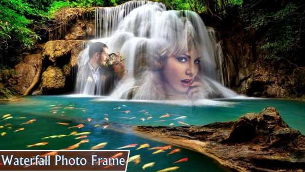 air terjun foto kolase campuran foto screenshot 6