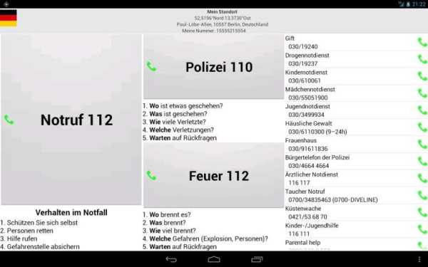 Mobile emergency call screenshot 4
