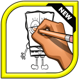 How to draw spongebob icon