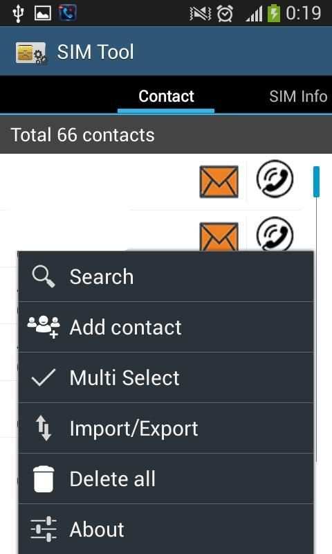 SIM card Toolkit manager application screenshot 2