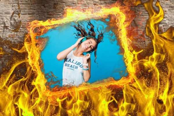 Fire Photo Frame скриншот 3