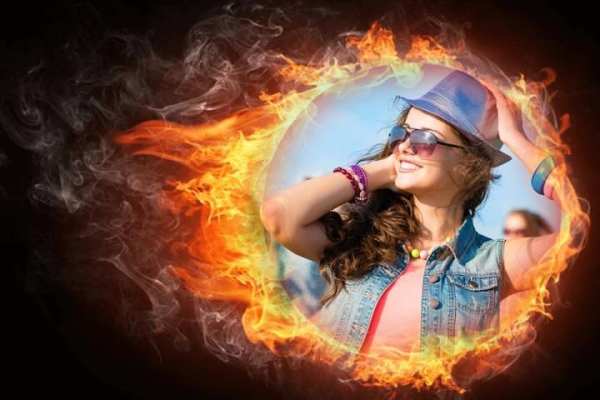 Fire Photo Frame screenshot 1
