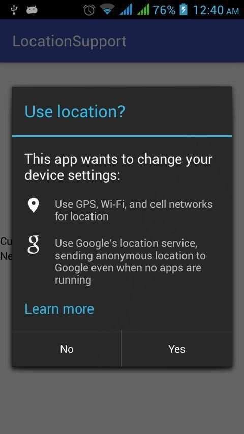 Location Support screenshot 4