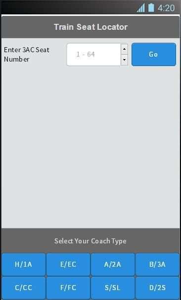 Indian Train Seat Locator screenshot 4