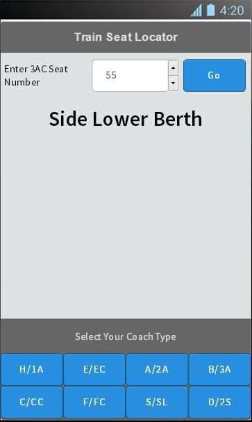 Indian Train Seat Locator screenshot 6