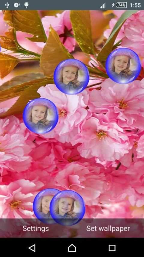 Sakura Live Wallpaper स्क्रीनशॉट 2
