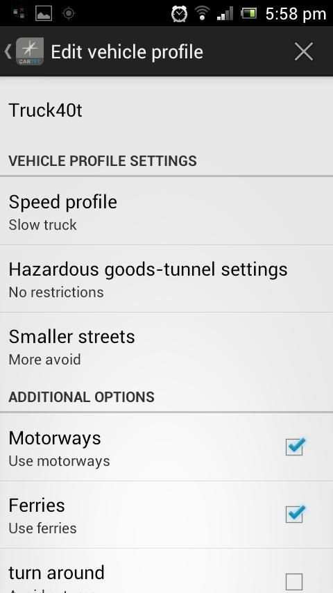 Truck Navigator GPS CarTFT.com screenshot 9
